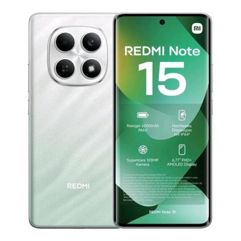 Xiaomi redmi note 15 dual sim 6.77 octa core 128gb ram 6gb 4g lte nfc europa forest green