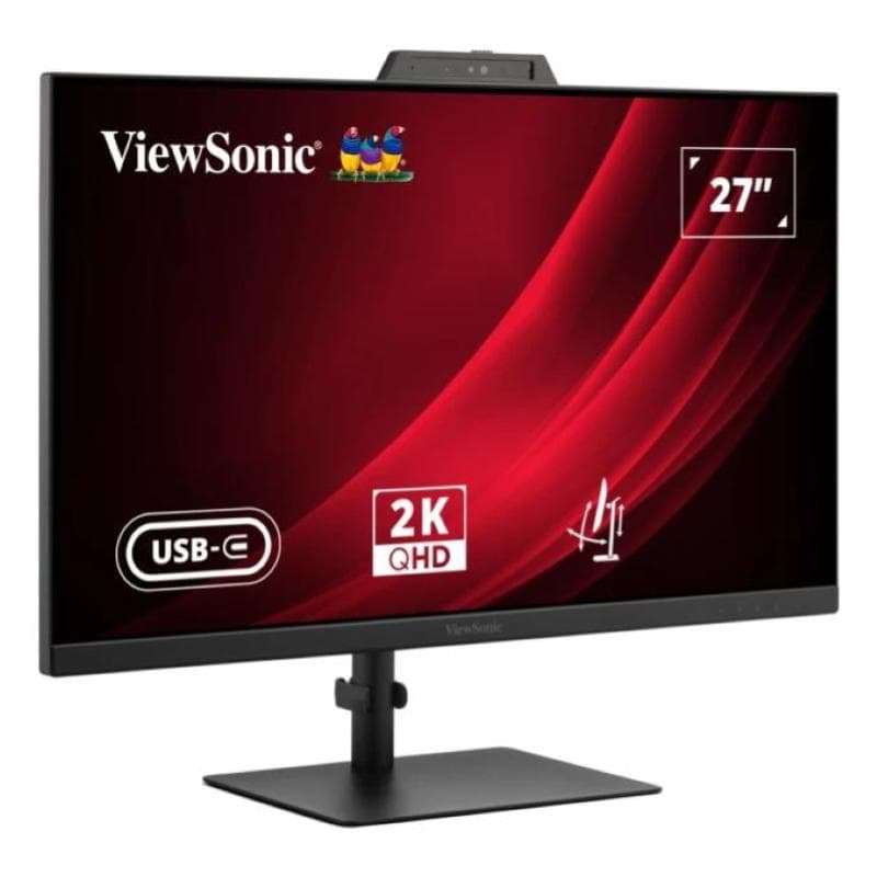 Viewsonic mon 27ips 2k qhd hdmi usbc webcam vg2741v-2k mm dp pivot