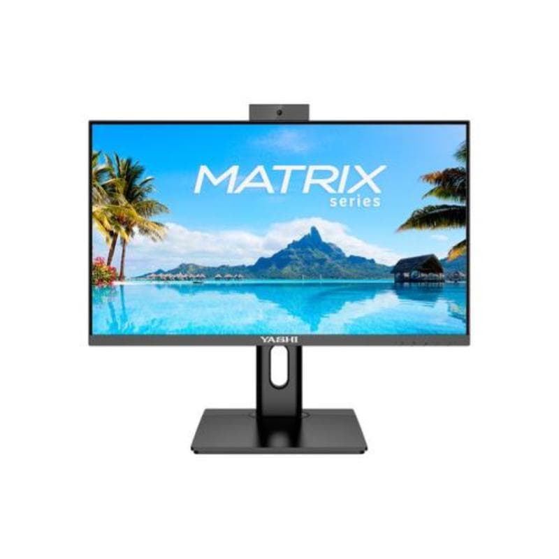 Yashi monitor 27 led ips 16:9 fhd 1ms 120hz, 350 cdm, pivot, webcam, usb-c, dp/hdmi, multimediale