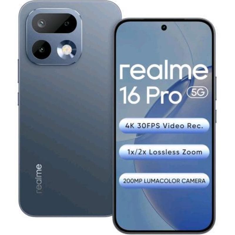 Realme 16 pro 5g dual sim 6.78 octa core 256gb ram 8gb 5g italia pebble grey
