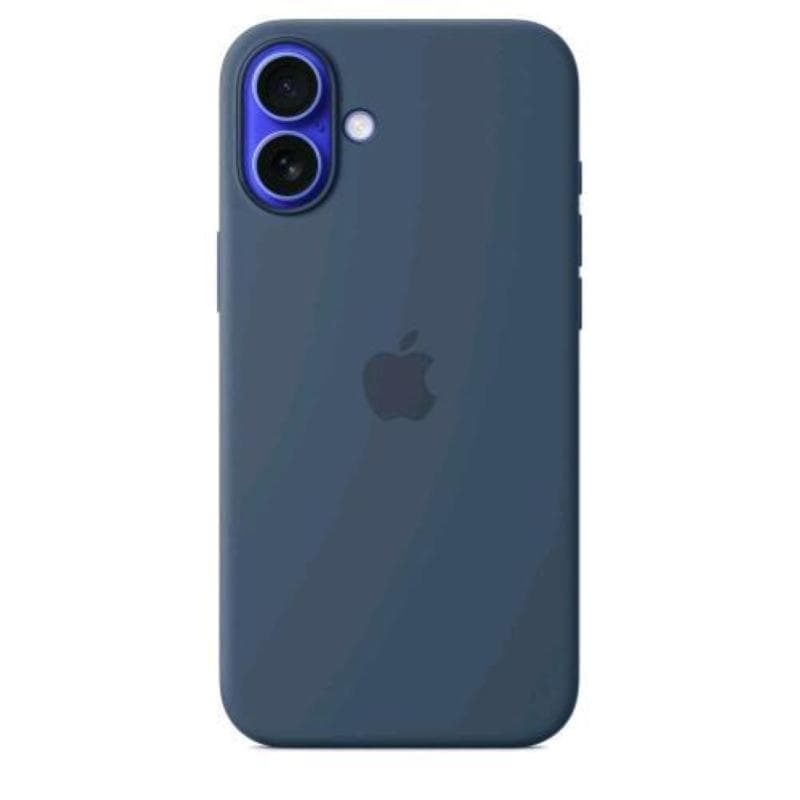 Apple iphone 16 plus silicone case magsafe denim