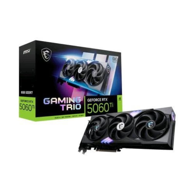 Svga msi geforce rtx 5060 ti 8g gaming trio oc nvidia pcie5.0 8gddr7 128bit 2662mhz 1xhdmi 3xdp 7680x4320 2slot
