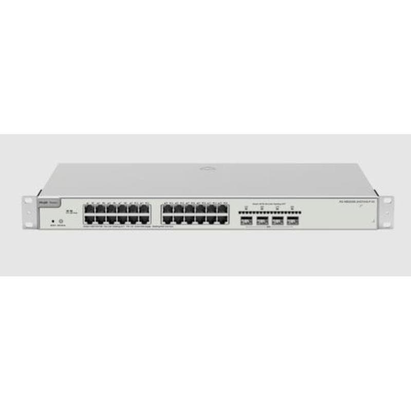 Reyee switch poe 24 porte gigabit, layer 2+, cloud managed, 4 porte uplink 10g sfp+, poe budget 370w