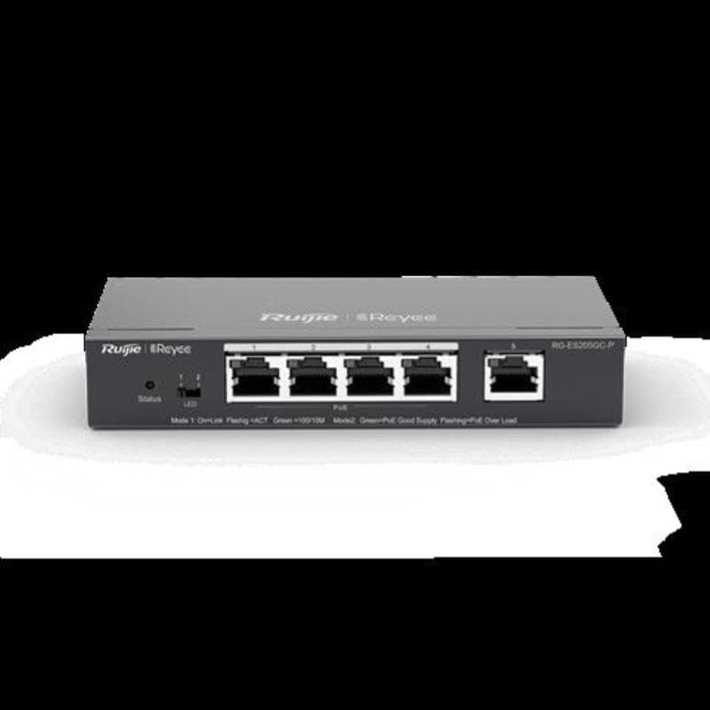 Reyee smart switch poe gigabit 10 p., 8 p. poe/poe+, p. uplink sfp combo rj45