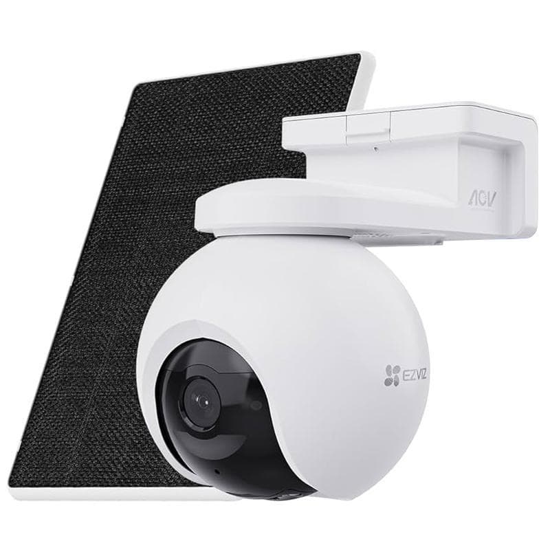 Ezviz eb8 pro4g kit - telecamera da esterno motorizzata a batteria + solar panel - modulo 4g + wifi - 4k - gps integrato - color night vision - difesa attiva - rilevamento intelligente movimento - audio bidirezionale