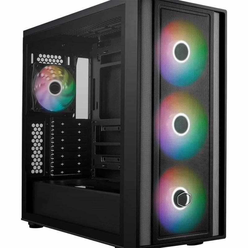 Cooler master case supporto mb connettori retro 4 ventole argb (3x140 fronte, x120 r