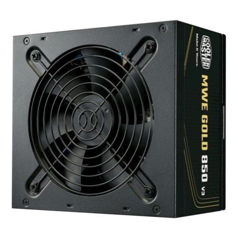 Cooler master alimentatore mwe gold 850 v3, uk, 850w 80+gold non modulare atx 3.1 ventola 120mm, gar