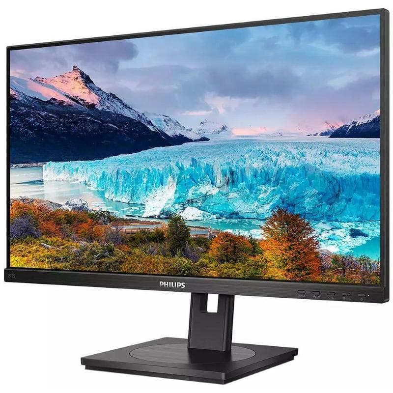 Philips monitor 27 led ips 16:9 fhd 4ms 250 cdm, vga / dvi-d / hdmi / dp pivot, webcam multimediale