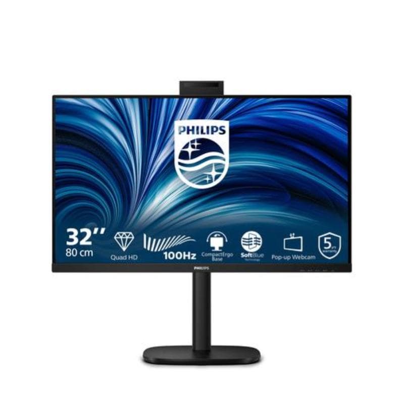 Philips monitor 31,5 led ips qhd 16:9 4ms 350 cdm, pivot, usb-c hub, dp/hdmi, multimediale