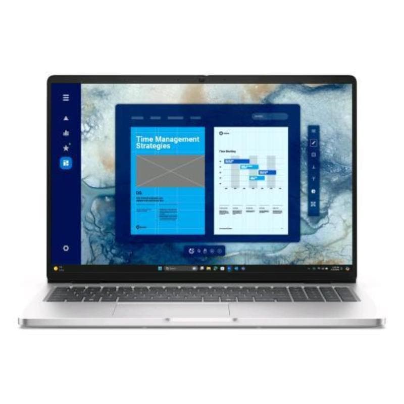 Dell pro 16 pc16250 16 full hd+ intel core ultra 7 255u ram 32gb-ssd 1tb nvme-intel graphics-wi-fi 6e + gigabit lan-win 11 prof platino (gk9t1)