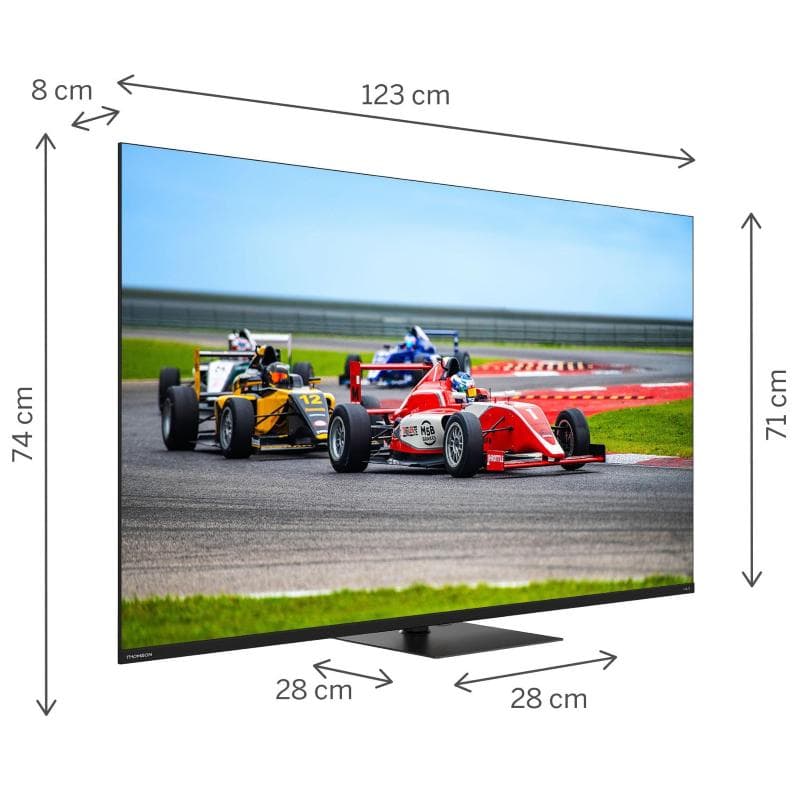 Tv 55 thomson uhd smart 4k qled piede google front speaker 144hz