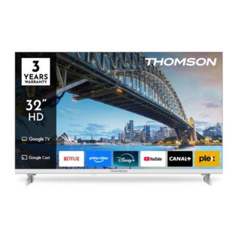 Tv 32 thomson led smart google tv t2/c2s2 google tv bianco