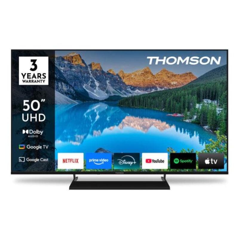 Tv 50 thomson led 4k uhd piede t2/c2s2 google tv