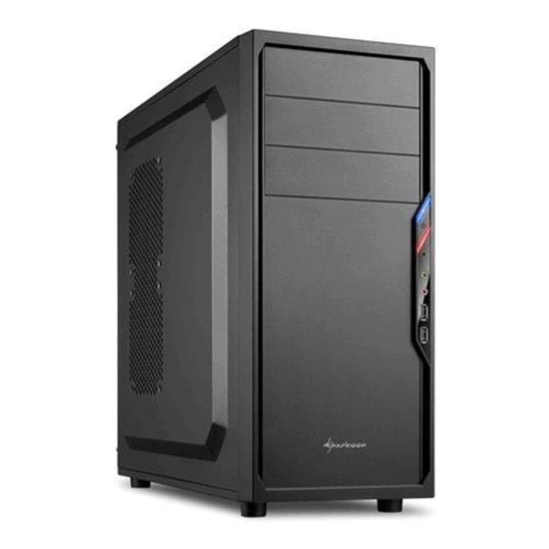 Sharkoon vs4-s case midi tower atx 6 slot espansione 2 usb 2.0 frontali bay da 2.5/3.5/5.25 colore nero