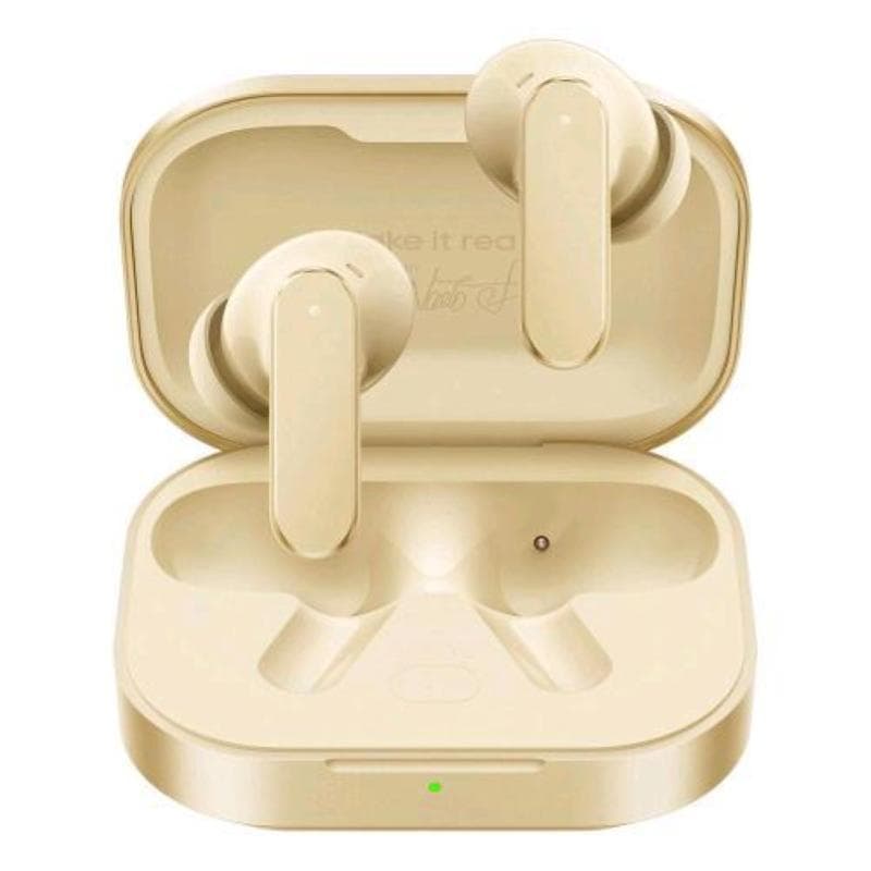 Realme air 8 ear buds auricolari bluetooth 6 microfoni cancellazione del rumore custodia di ricarica oro