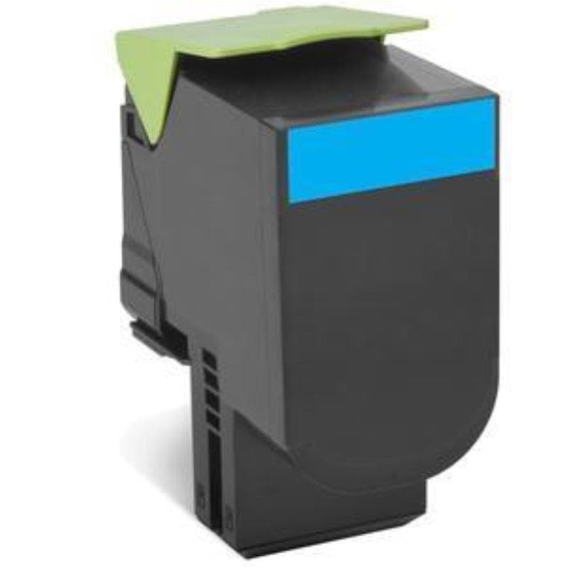Lexmark 80c2xce cartuccia toner 1 pz originale ciano