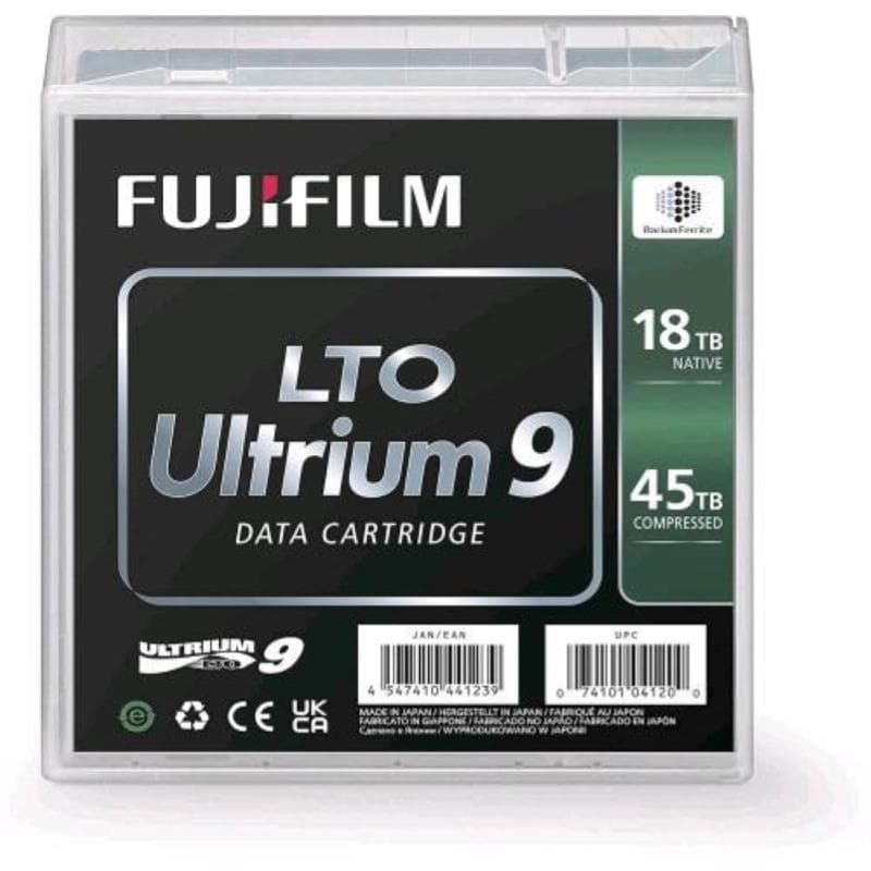 Fujifilm lto 9 ultrium 18tb nativi 45tb compressed
