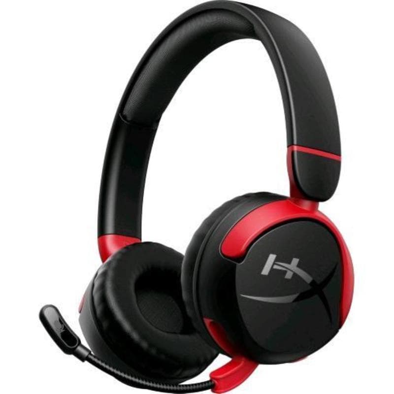 Hyperx cloud mini cuffie gaming on-ear con microfono wireless nero rosso