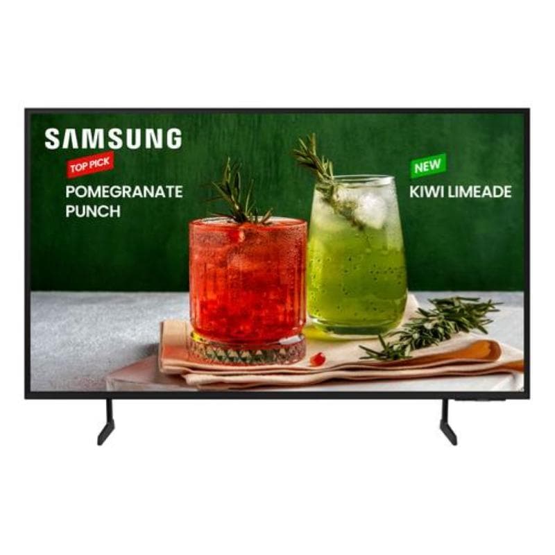 Samsung digital signage business tv 85 16:9 4k uhd 250 cdm, bed-h, tizen, wifi/lan