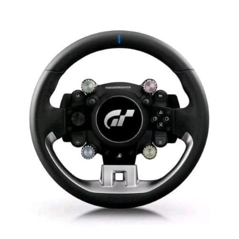 Thrustmaster gt wheel add-on volante gran turismo vera pelle 28cm nero