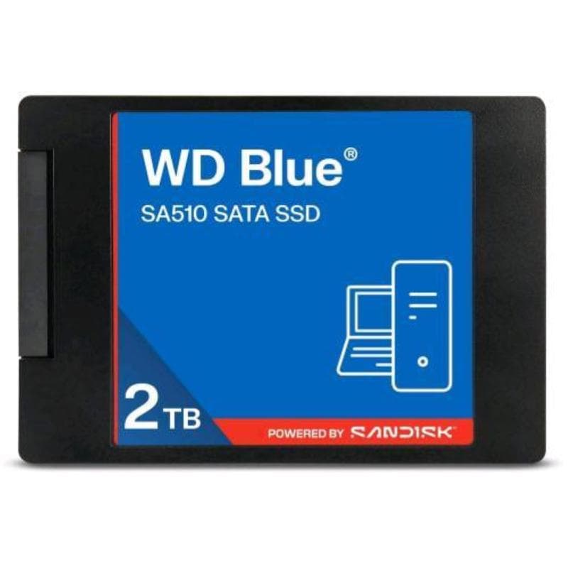 Western digital blue sa510 ssd 2tb interno 2.5 sata 6gb/s 3d nand