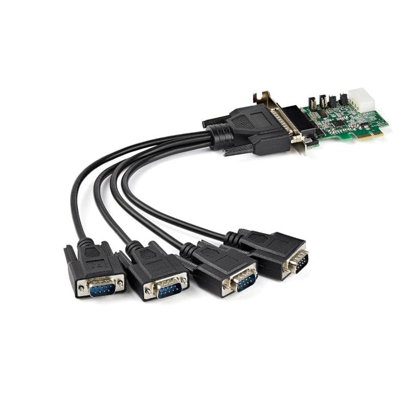 Startech.com scheda adattatore seriale pci express rs232 a 4 porte - scheda controller host seriale pcie rs232 - pcie a seriale