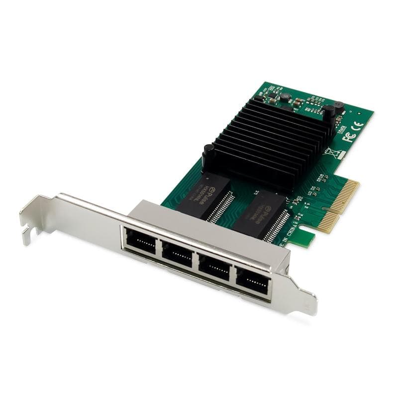 Digitus scheda di rete gigabit ethernet a 4 porte, rj45, pci express, intel i350 - dn10114