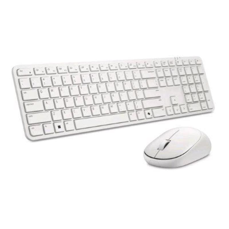 Dell pro 5 km526 set tastiera qwerty e mouse wireless 2.4ghz bianco