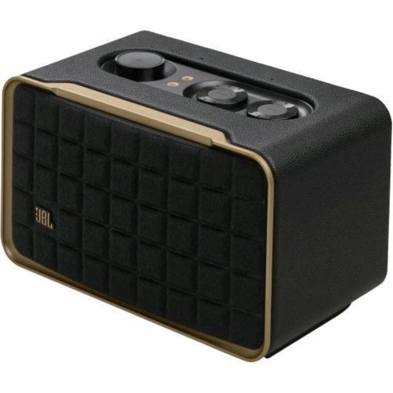 Jbl authentics 200 smart home speaker bluetooth design retro` anni 70 wi-fi assistente vocale airplay nero