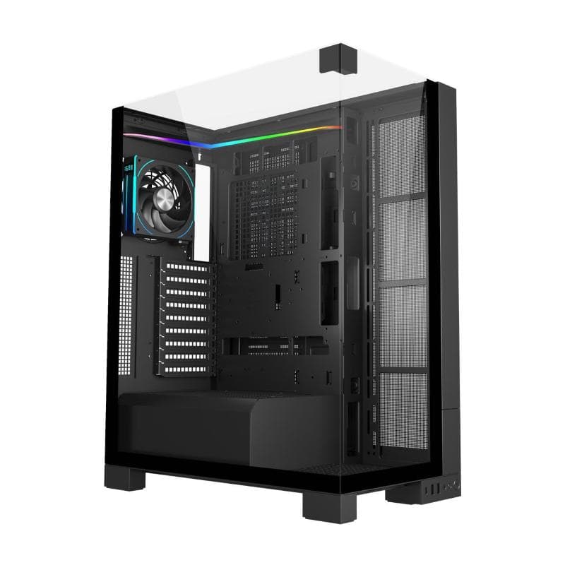 Fsp fortron u691 argb case ultra tower vetro temperato no-power atx/matx/mini-itx