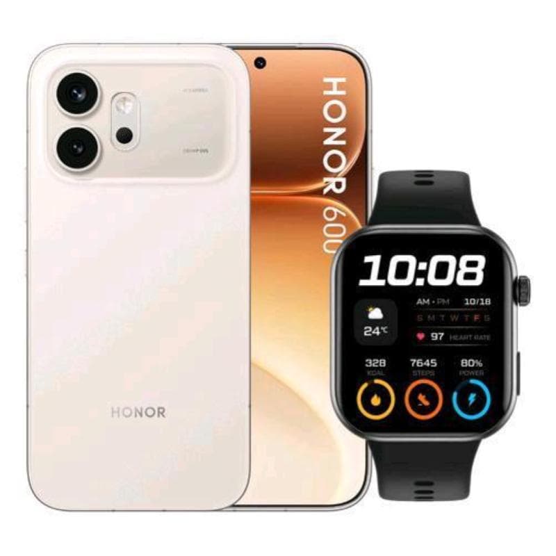 Honor 600 5g dual sim 6.57 octa core 256gb ram 8gb 5g italia gold + watch 2i smarwatch black