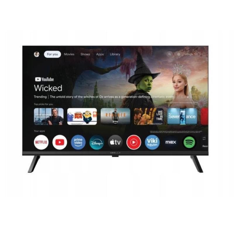 Tv led 32 qt320hgt hd smart google tv wifi bluetooth dvb-t2 nero