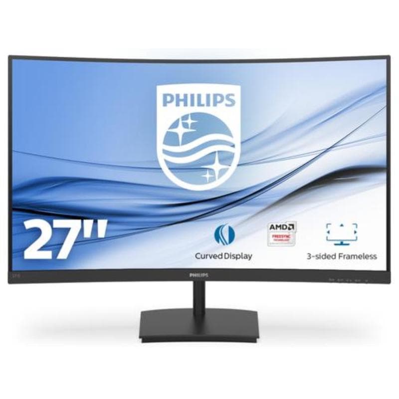 Philips monitor curvo 27 16:9 fhd 4ms 250 cdm vga/hdmi multimediale
