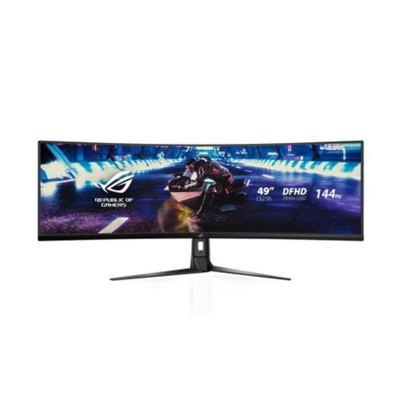 Asus monitor curvo 49 led va 32:9 (3840 x 1080), rog strix, reg altezza, dp/hdmi