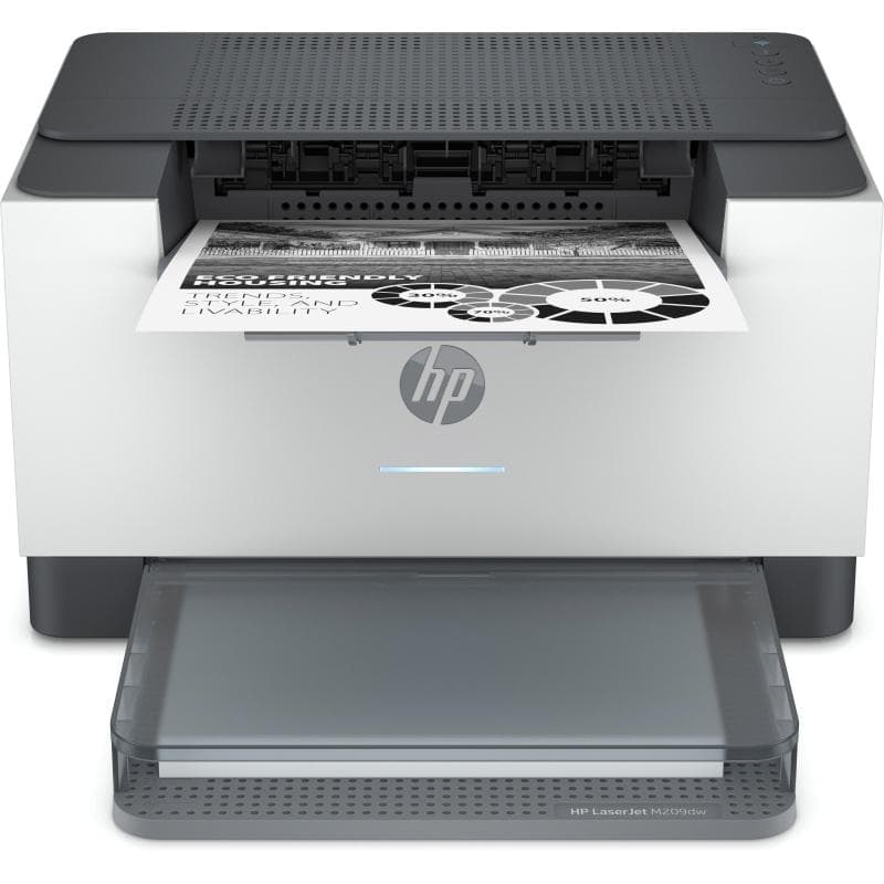 Hp stampante laser a4 b/n, laserjet lj m209dw, fronte/retro, 29ppm, usb/lan/wifi 6gw62f#b19