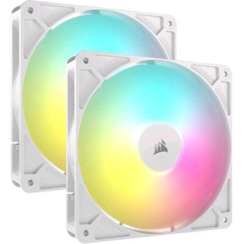 Corsair rs140 argb kit 2 ventole 140mm pwm bianco