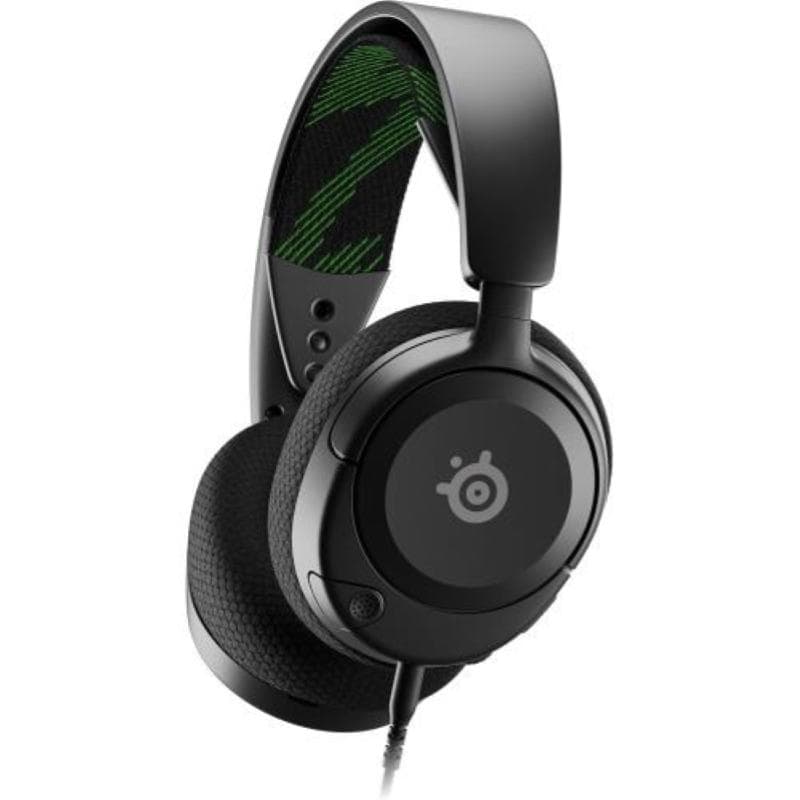 Steelseries arctis nova 1x cuffie gaming multisistema driver hi-fi audio spaziale a 360 gradi cuscinetti auricolari in memory foam ultra leggere per xbox, ps5, ps4, pc, switch nero