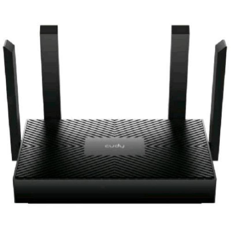 Cudy wr1500 router ax1500 wi-fi 6 dual band 1201mbps 5ghz - 300mbps 2.4ghz 4 porte gigabit 4 antenne esterno desktop nero
