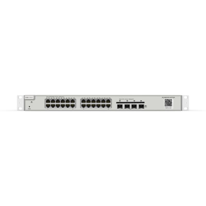 Reyee cloud switch managed gigabit l3 24 x ge 4 x sfp+ routing statico, 19 rack mount