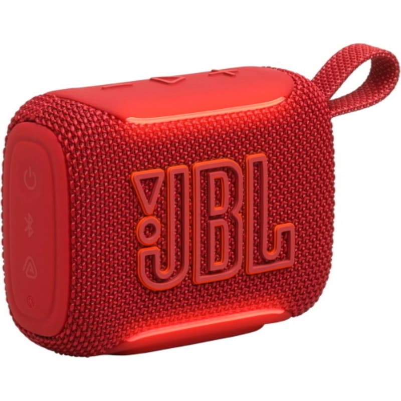 Jbl go 5 speaker bluetooth ultra portatile con potente jbl pro sound e bassi incisivi pairing airtouch design impermeabile 10 ore di autonomia rosso