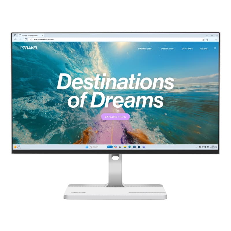 Monitor lenovo l24d-4c 67dcuat6eu 23,8 ips/fhd/vga,hdmi,dp, usb-c/pivot/mm bianco