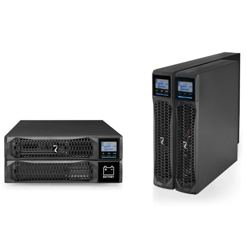 Ups riello sentinel dual sd2 3000 3000va/3000w tower/rack online doppia conversione auton. 10 min.