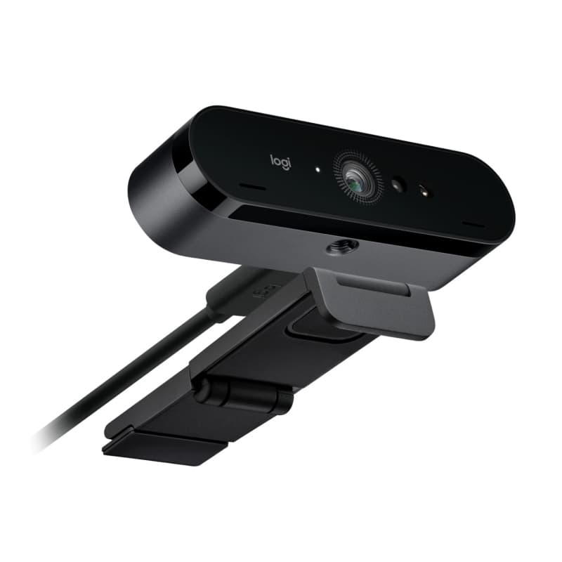 Webcam logitech brio 4k 13mp zoom dig 5x usb a/usb c 2mic onmidirez messa a fuoco auto clip mont univers copriobiett -960-001746