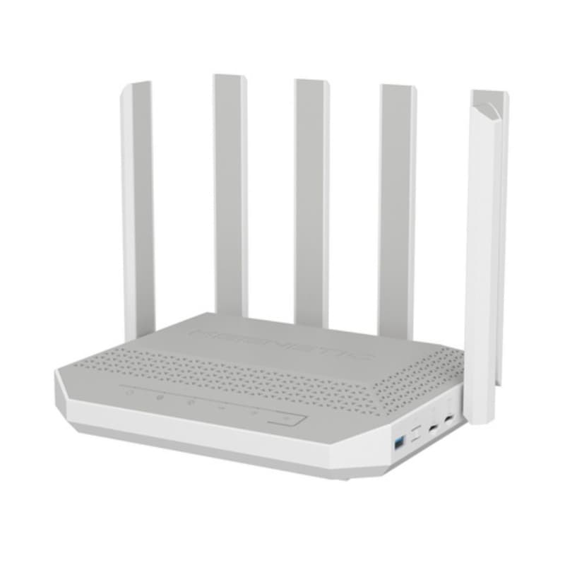 Keenetic modem/router hero 5g dual sim, wi-fi 6 ax3000 mesh, n.1 porta da 2,5gb, smart switch 4 port