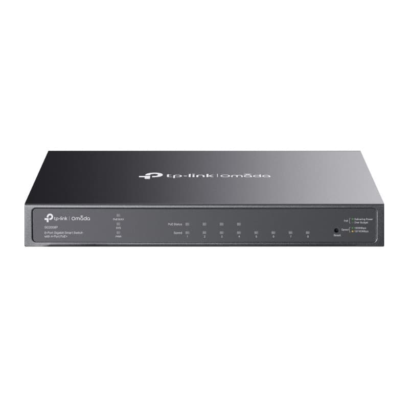 Tp-link switch 8p gigabit (4p poe+)omada smart desktop 4poe jetstream