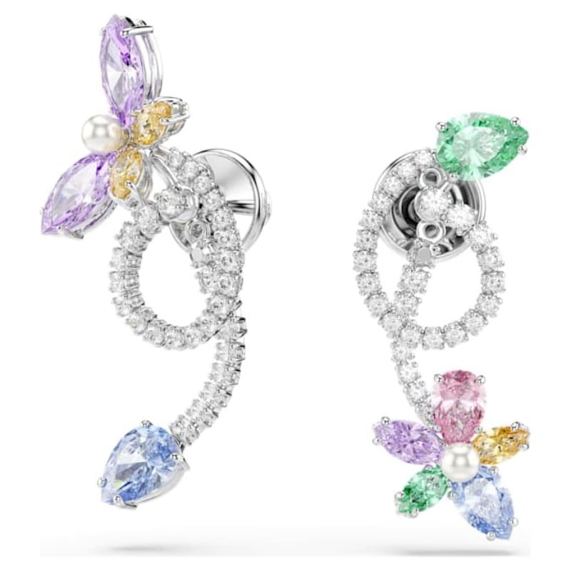 Swarovski 5749190 swarovski fashion piece - 2026 capsule orecchino a buco asym mul/r nuovo in scatola originale