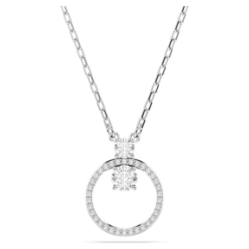 Swarovski 5692261 collana / set swarovski - pend cz white/rhs nuovo in scatola originale