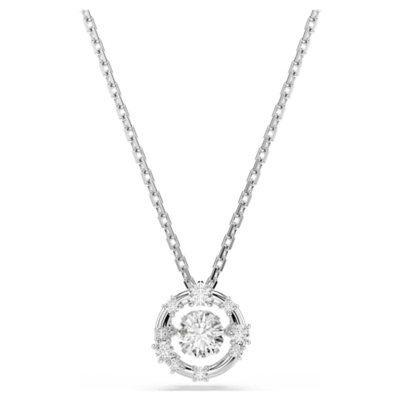 Swarovski 5738247 collana / set swarovski - pend whi/rhs nuovo in scatola originale