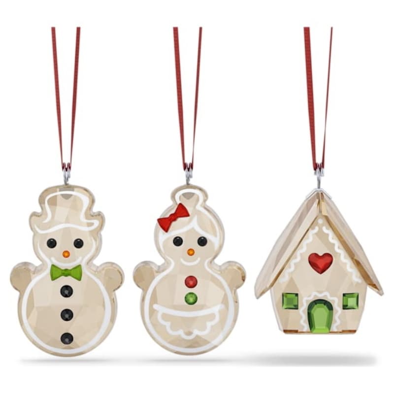Swarovski 5701511 collana / set swarovski - ornament set gingerbread nuovo in scatola originale