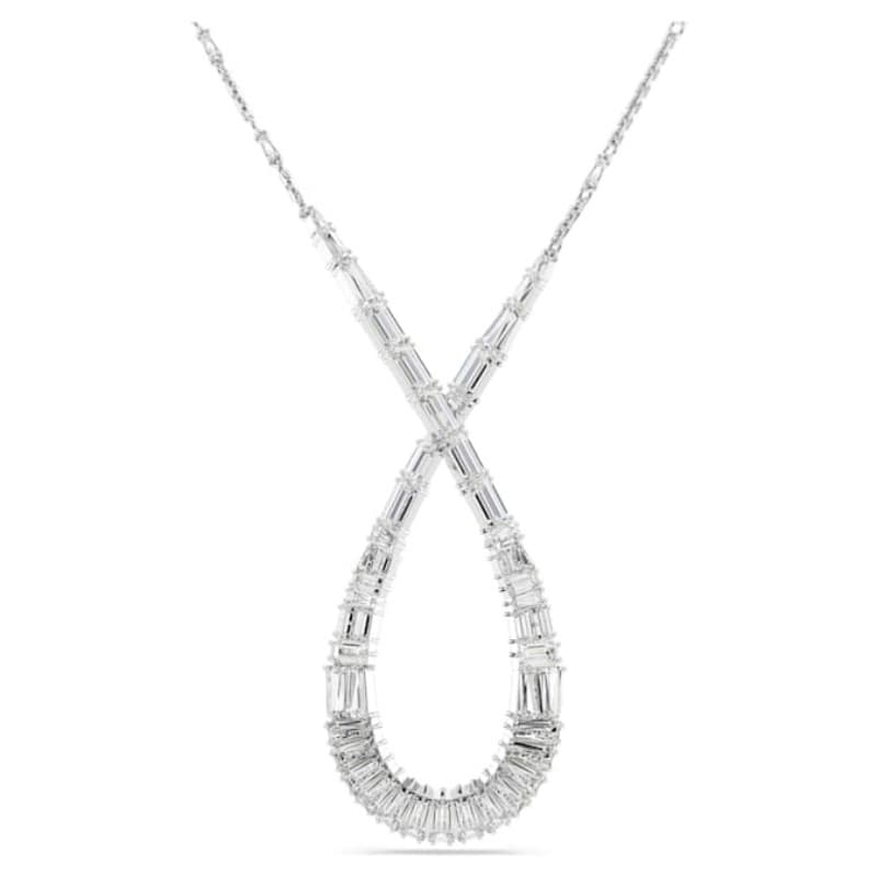 Swarovski 5679438 collana / set swarovski - pend l white/rhs nuovo in scatola originale